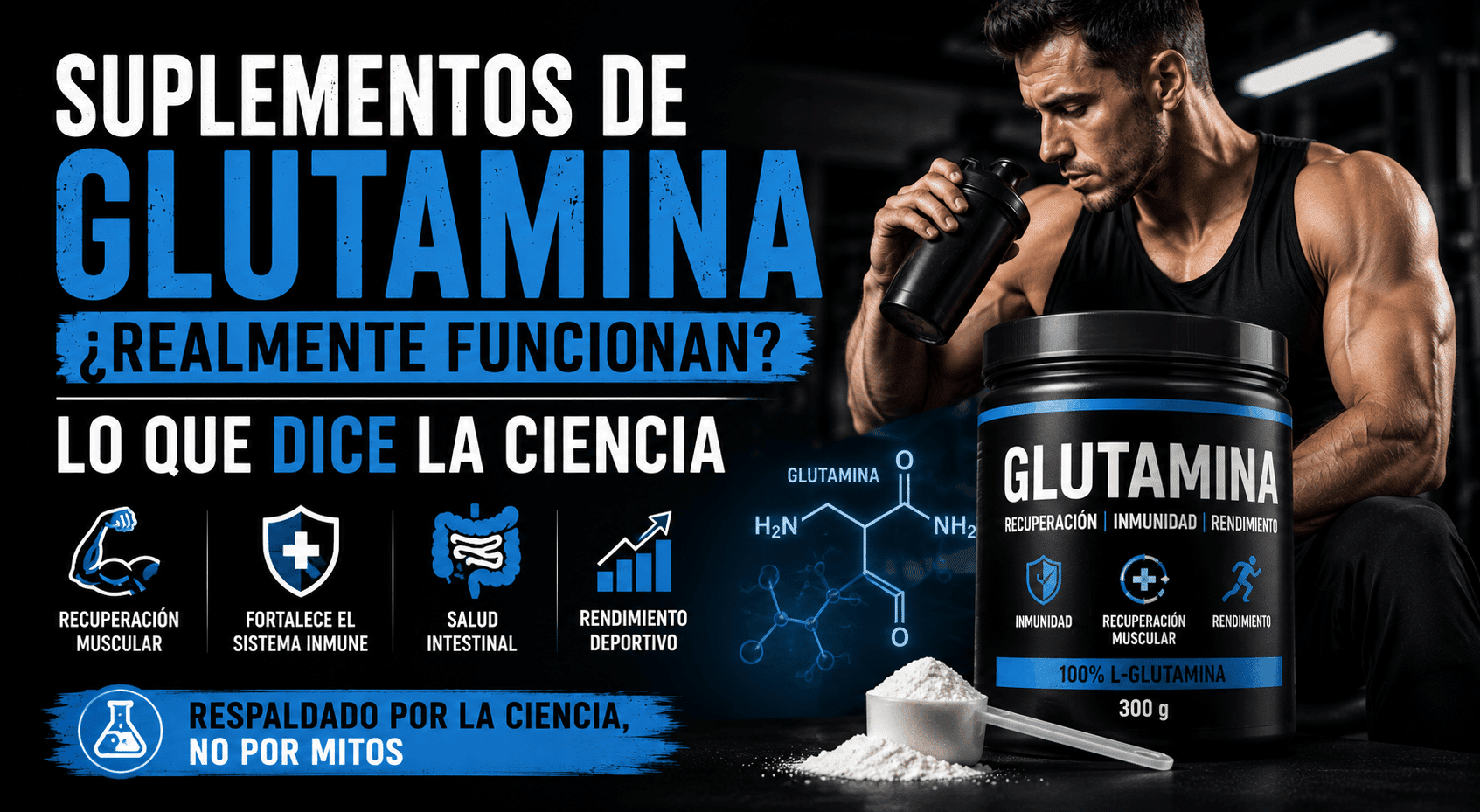 Funcionan los suplementos de glutamina de verdad, vamos a verlo