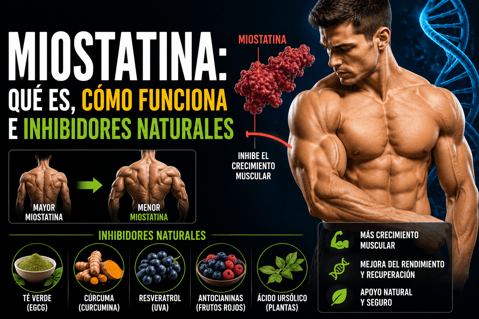 Micronutrientes y miostatina en el fitness