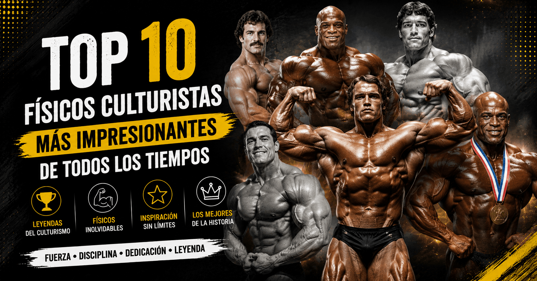 Top 10 físicos culturistas más impresionantes de todos los tiempos